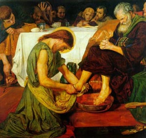 Cristo lava los piés de San Pedro - Ford Madox Brown