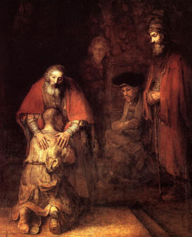 El regreso del hijo pródigo - Rembrandt